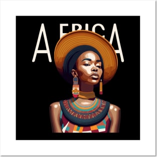 Afrocentric Woman Africa Posters and Art